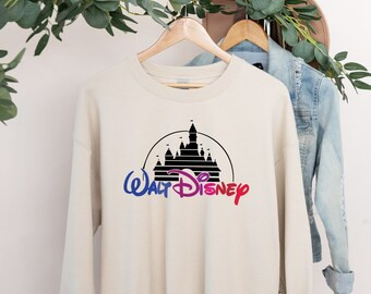 Disney Sweatshirt, Disney Family Sweatshirt, Vintage Sweatshirt, Disney Castle Sweatshirt, Retro ... | Etsy (US)