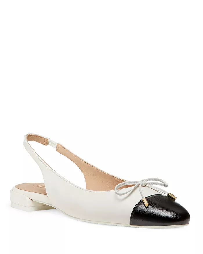 Women's Sleek Bow Pointed Toe Slingback Flats | Bloomingdale's (US)