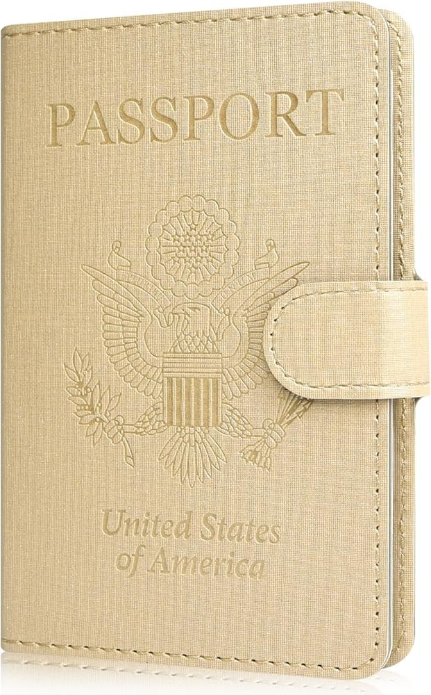 RSAquar Passport Holder for Women and Men, Premium PU Leather Travel Passport Wallet RFID Blockin... | Amazon (US)