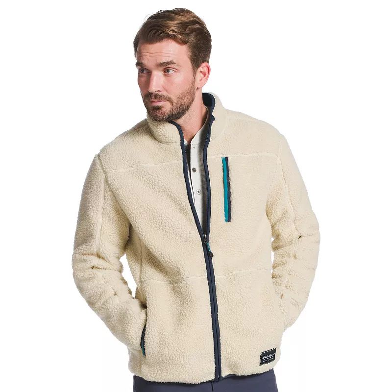 Men's Eddie Bauer High-Pile Sherpa Jacket, Size: Small, Natural | Kohl's