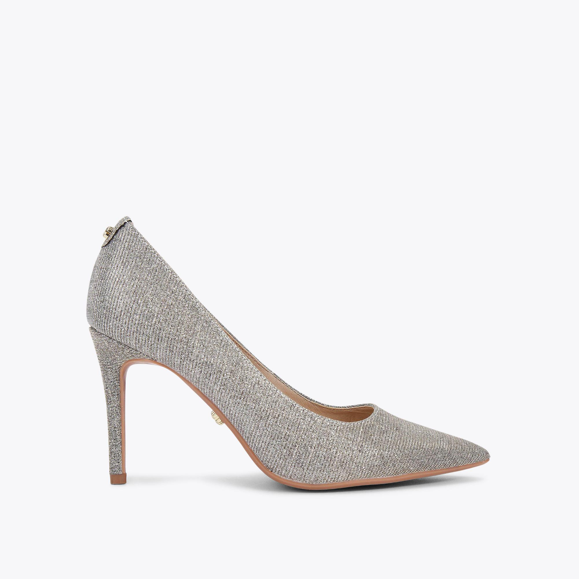 CLASSIQUE Silver Court Heels by CARVELA | Kurt Geiger (Global)