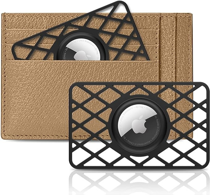 SUPFINE 2 Pcs Airtag Wallet Case,Slim Card Case Holder for Airtag,0.1 inch Thickness Ultra Thin A... | Amazon (US)