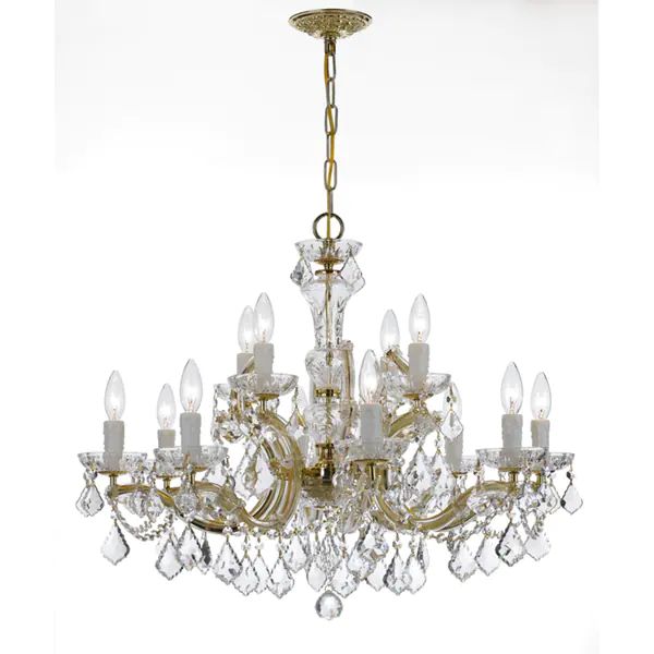 Maria Theresa 12-light Gold/Crystal Chandelier | Bed Bath & Beyond
