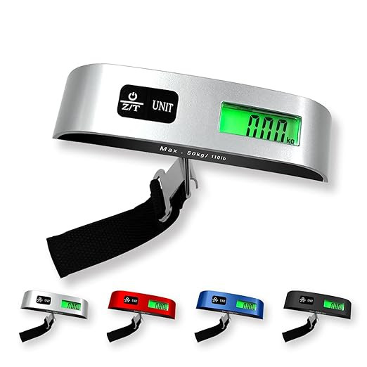 Luggage Scale, 110lb Luggage Weight Scale with 4 Unit Switching Functions&LED Display, Luggage Sc... | Amazon (US)