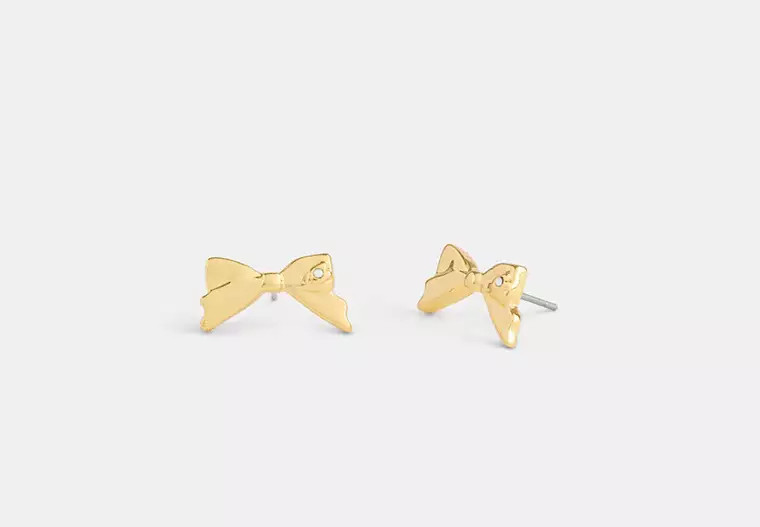 Mini Bow Stud Earrings | Coach Outlet US