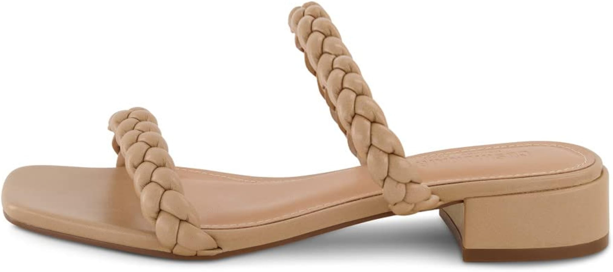 CUSHIONAIRE Women's Nestar braided low block heel sandal +Memory Foam | Amazon (US)