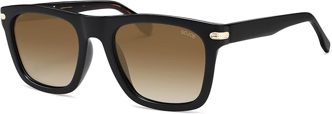 SOJOS Polarized Square Sunglasses for Men Women TR90 Frame UV Protection Mens Womens Sun Glasses ... | Amazon (US)