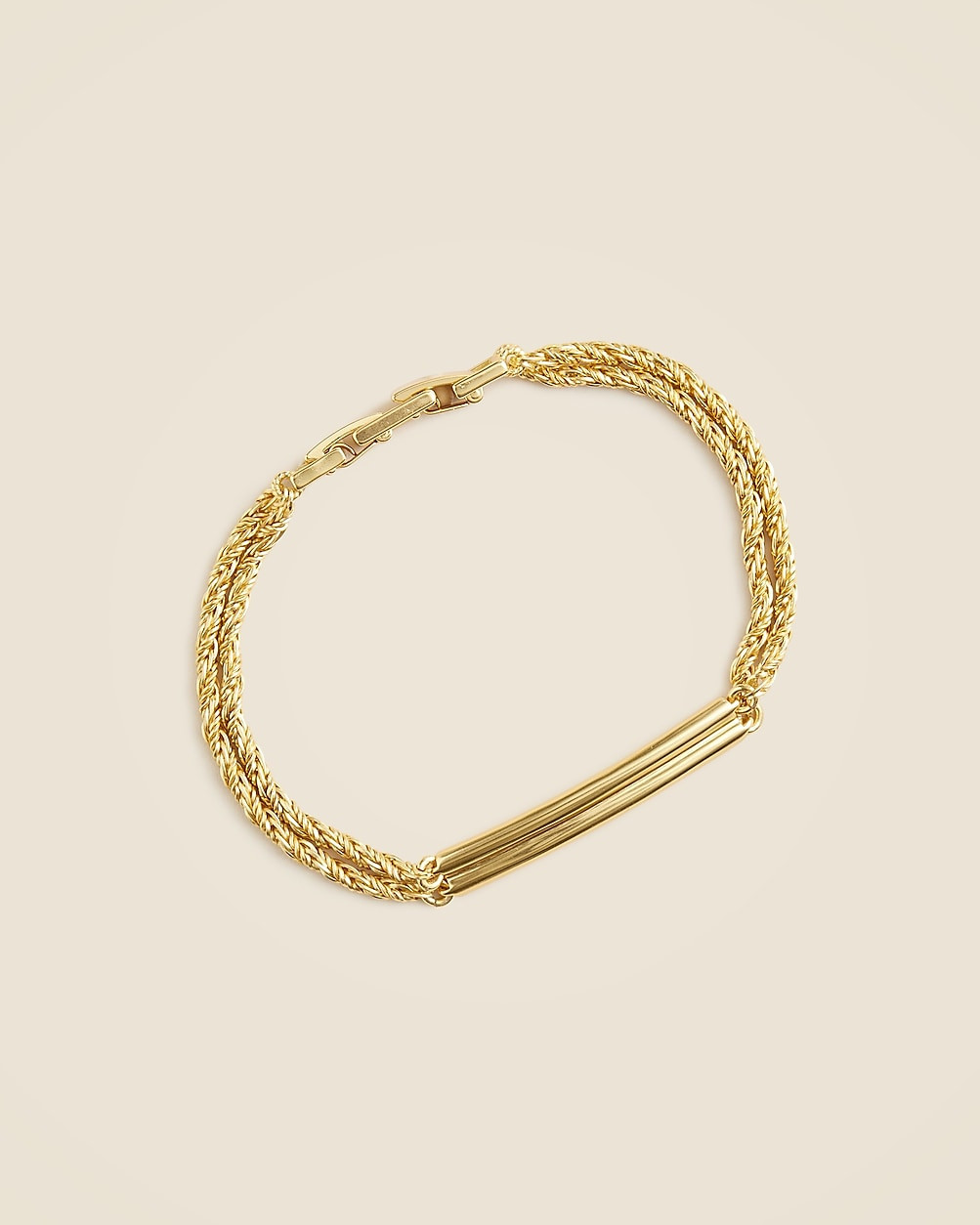 Double-chain tag bracelet | J. Crew US