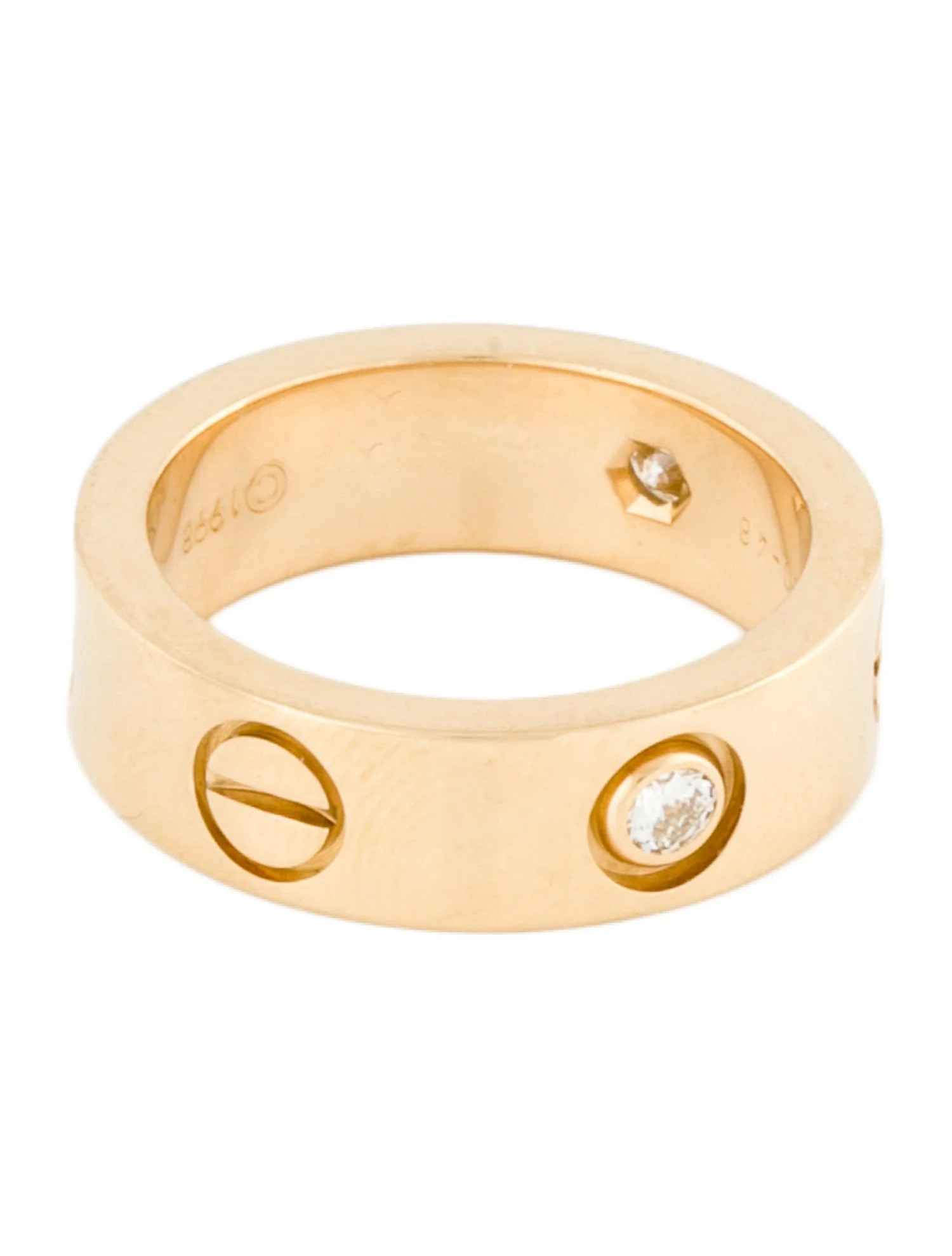 Vintage 3 Diamond LOVE Ring | The RealReal