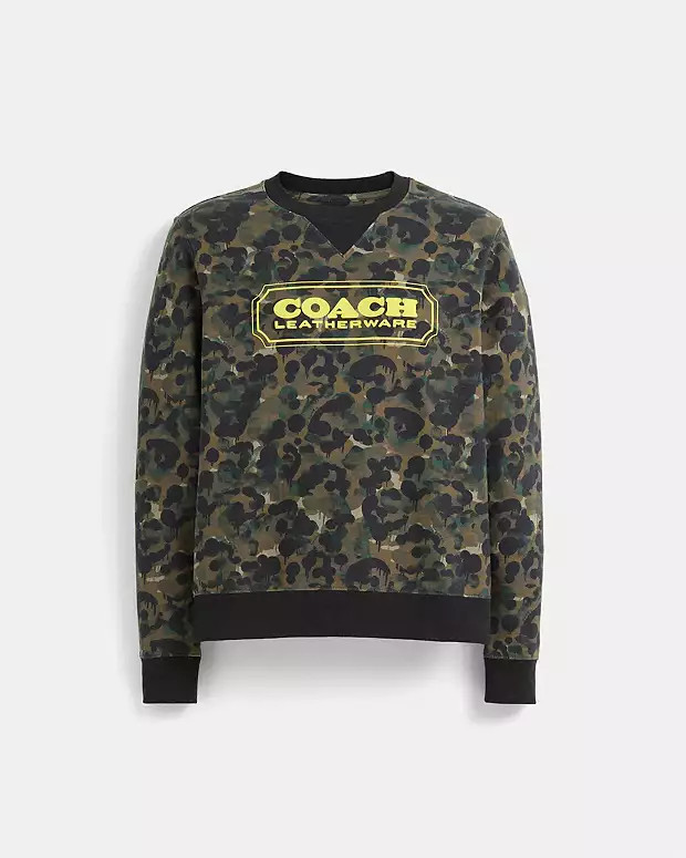 Restored Camo Print Crewneck | Coach (US)