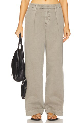 SLVRLAKE Wide Pleat Chino Jeans in Washed Sage from Revolve.com | Revolve Clothing (Global)