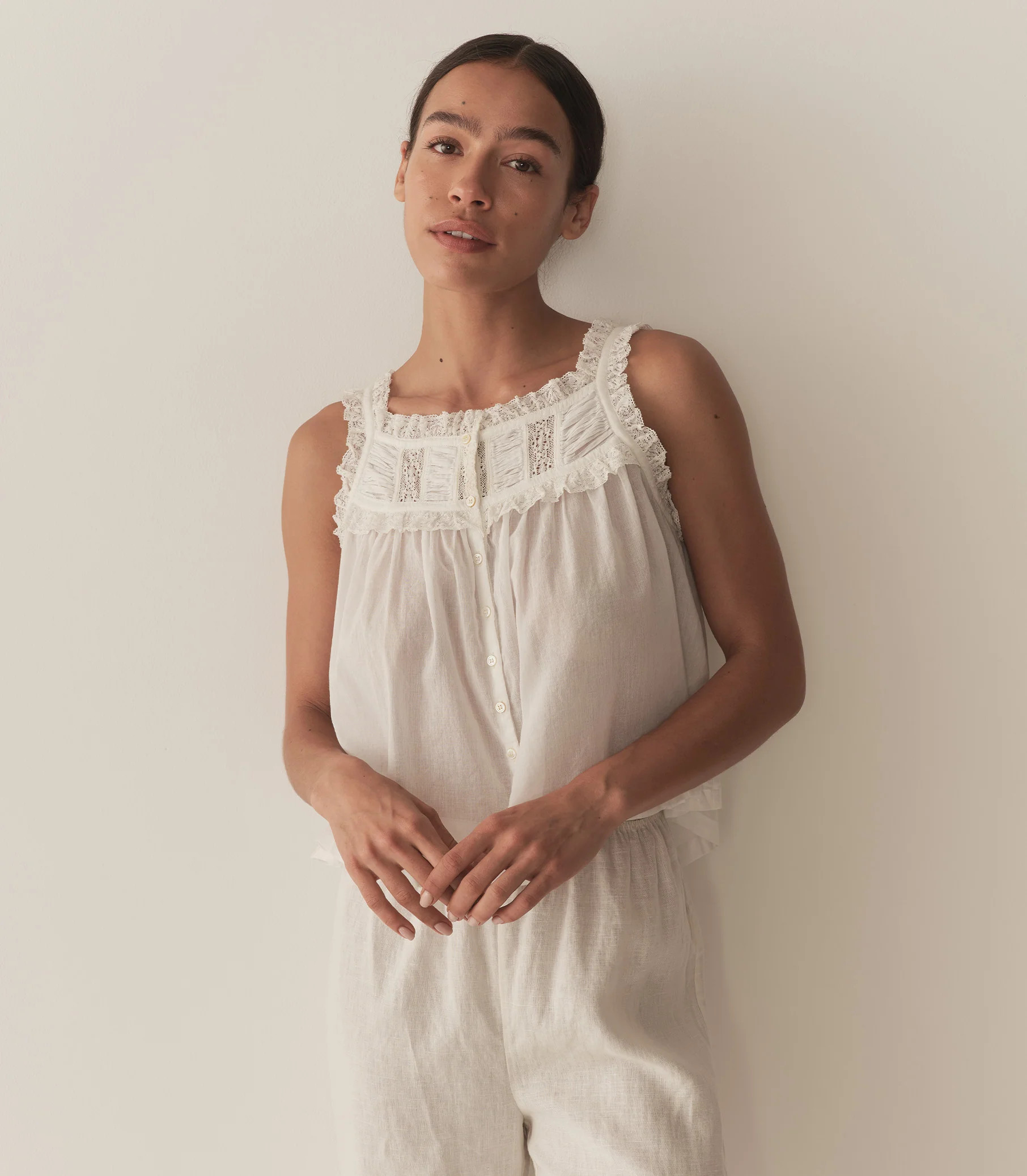 Fidella Top - Salt | DÔEN | DOEN