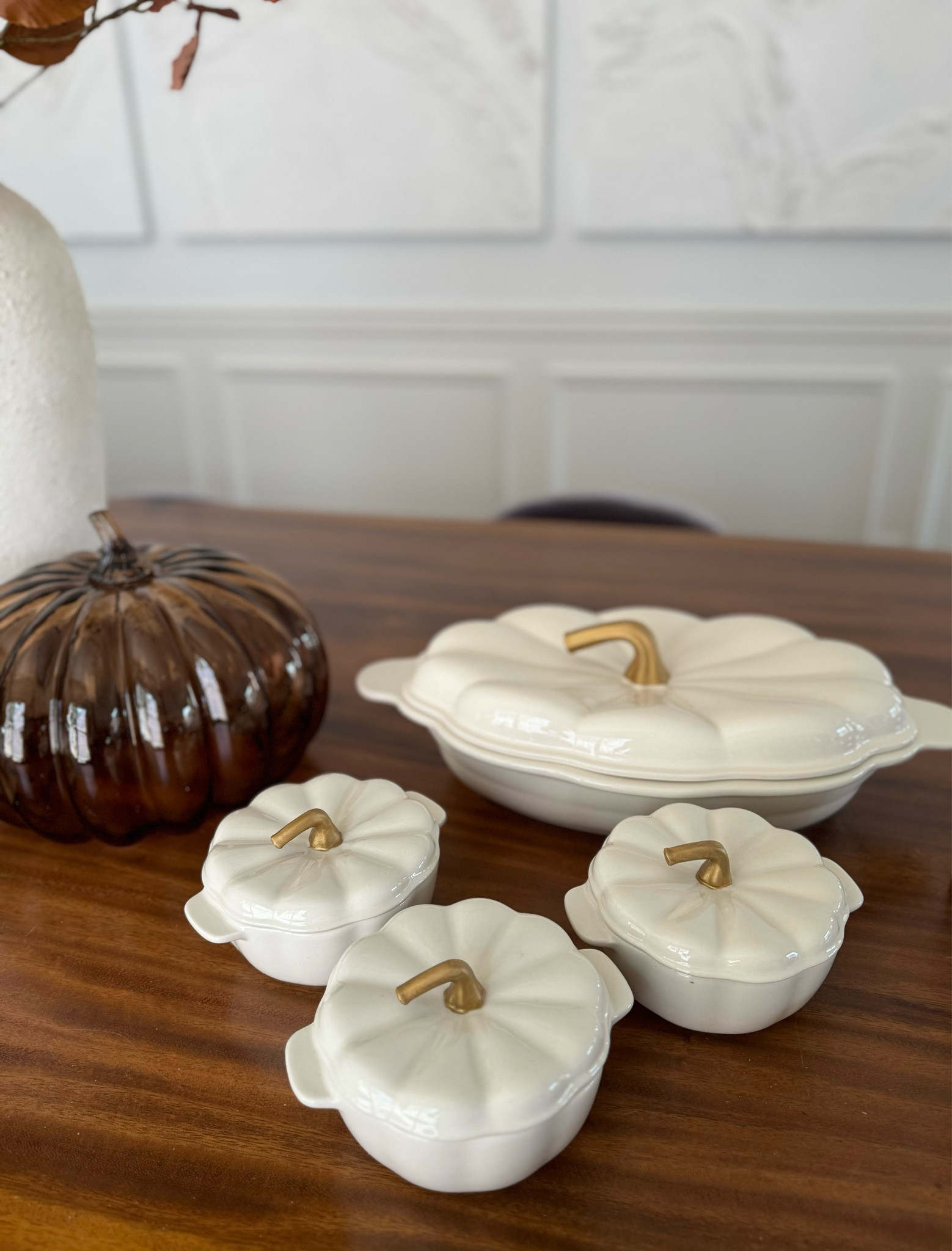 Walmart pumpkin serving pieces 

#LTKSeasonal #LTKHome #LTKFindsUnder50