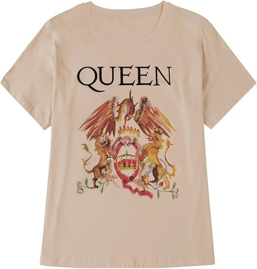 CERYIWER Womens Band Tees Short Sleeve Vintage T Shirts Summer Casual Tops | Amazon (US)