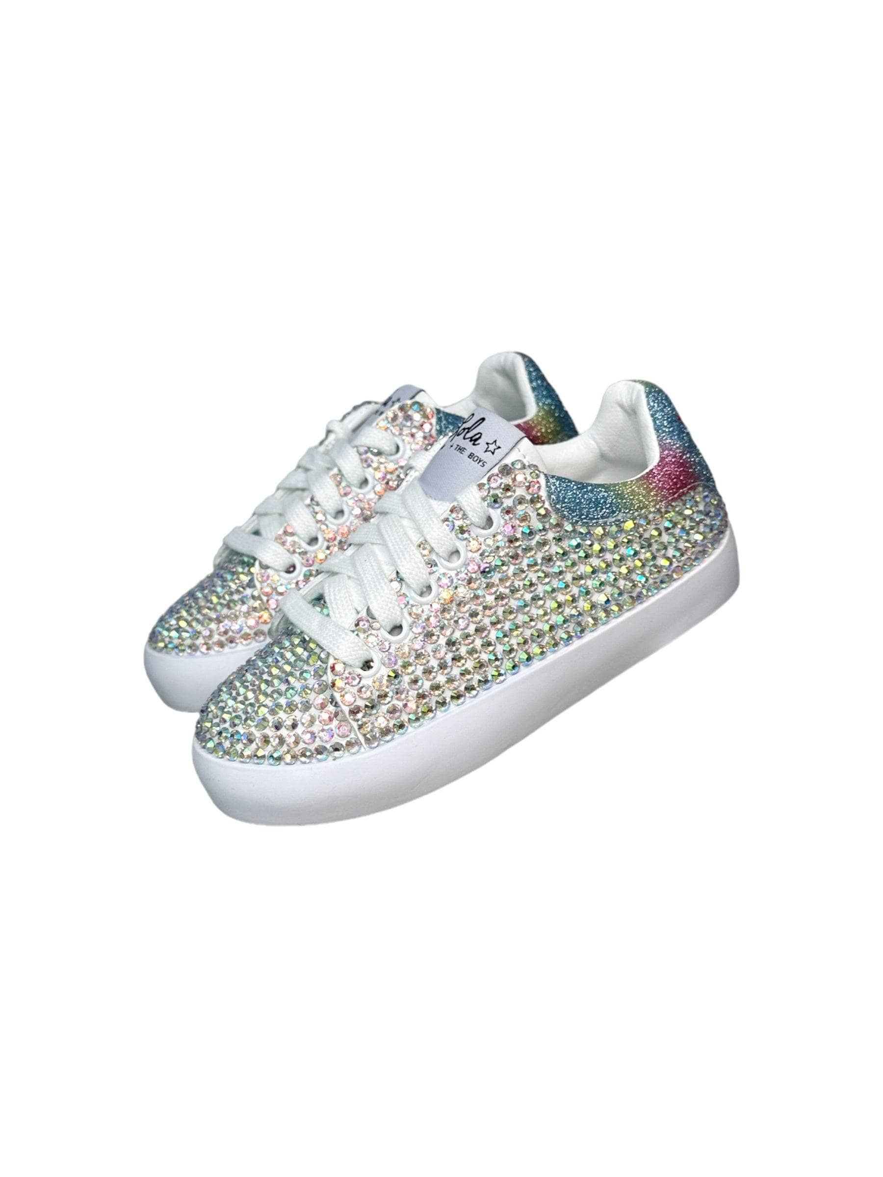 Diamond Rainbow Sneakers | Lola + The Boys