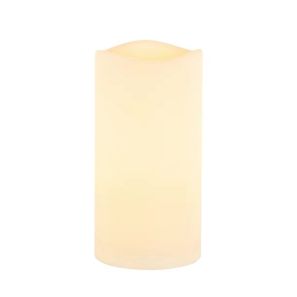 Better Homes & Gardens  4.5"D x 9" H White Flameless Flicker Outdoor LED Candle | Walmart (US)