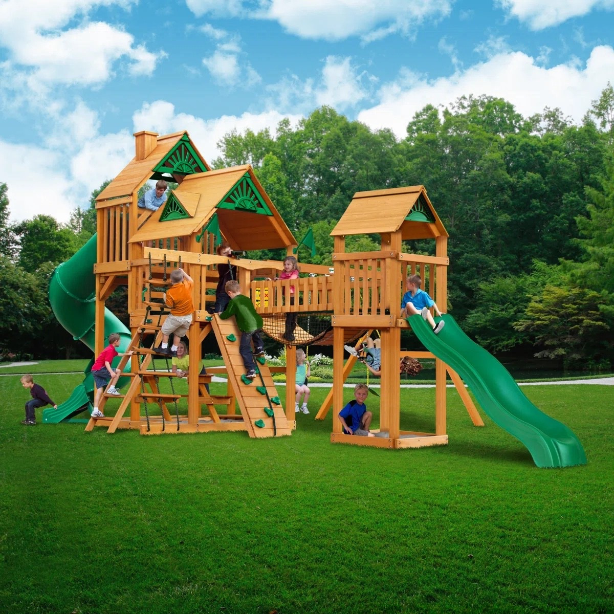 Treasure Trove I Wooden Swing Set - Professional Installation Available

#LTKselfcare #LTKKids #LTKstorytime