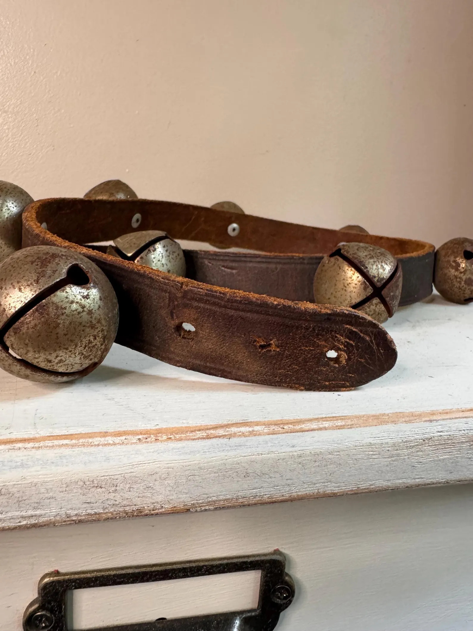 Vintage Leather Sleigh Bell Strap, 10 Horse Harness Bells, Rustic Equestrian Christmas Decor, 38 ... | Etsy (Global)