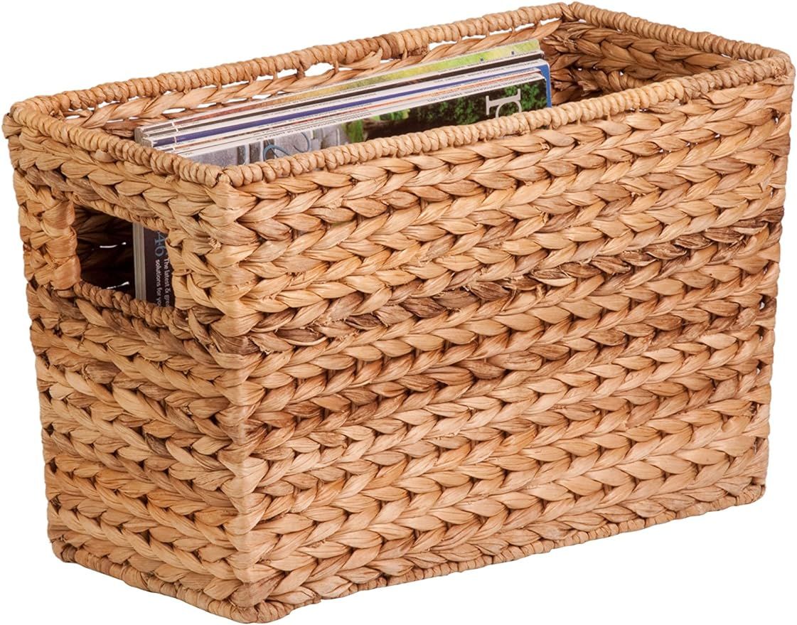 15x5 Woven Storage Basket with Handle - Decorative and Functional for Desk, Closet, and More - ST... | Amazon (US)