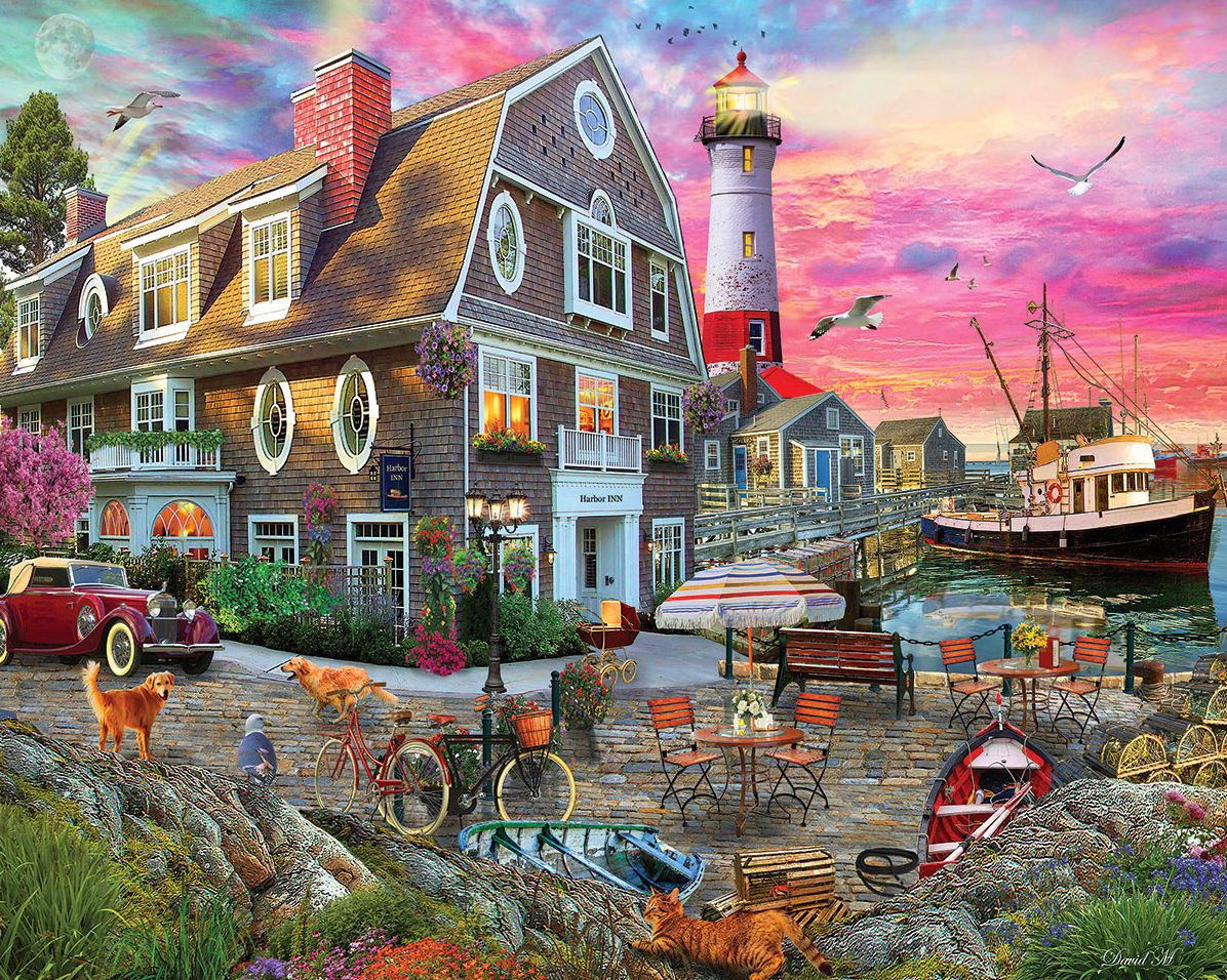 White Mountain Puzzles Harbor Inn - 1000 Piece Puzzle | Barnes & Noble