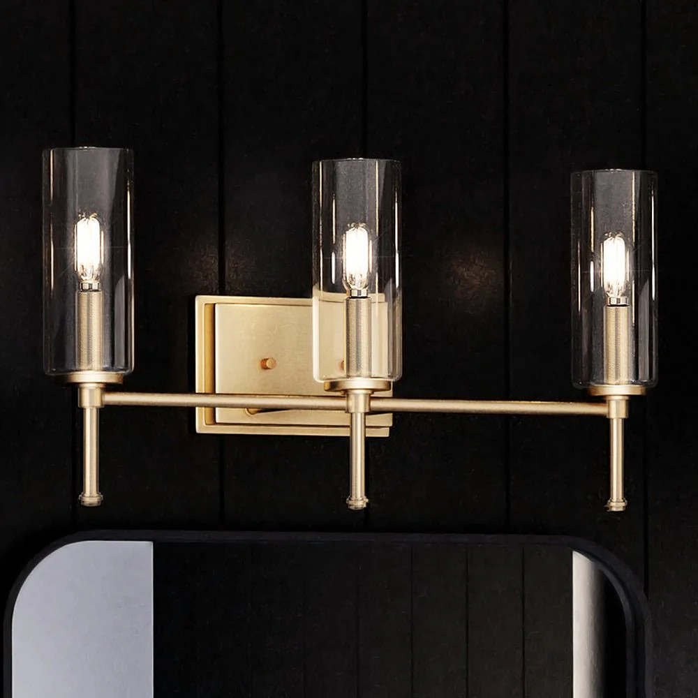 UHP4226 Contemporary Bath Light 11.5''H x 22.125''W, Olde Brass Finish, Parkes Collection | Urban Ambiance, Inc.