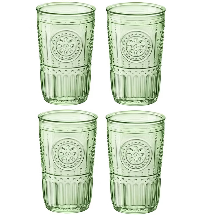 Bormioli Rocco Romantic Cooler 16 Ounce Drinking Glass, 4-Piece | Target