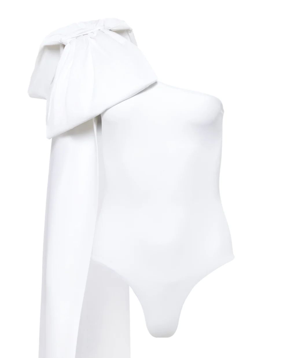 Milly White One-Piece With White Bow | Over The Moon