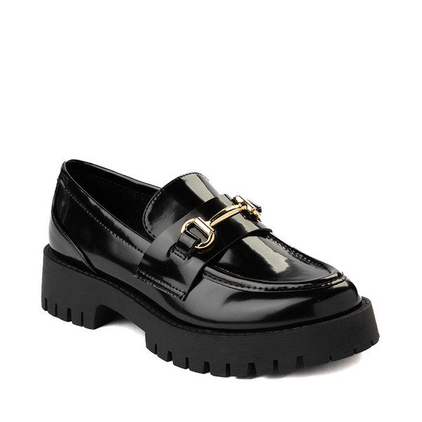 Womens Madden Girl Harlow Platform Loafer - Black | Journeys