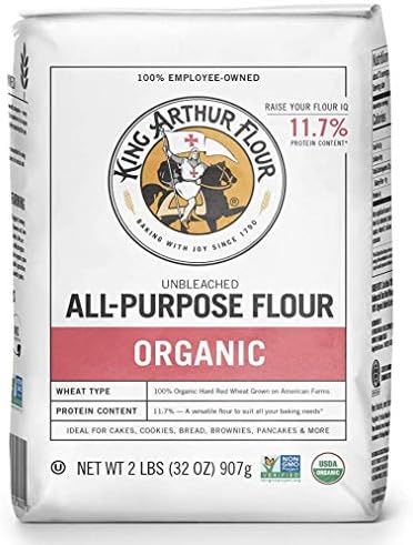 King Arthur Flour Organic Unbleached All Purpose Flour - 2 lbs | Amazon (US)