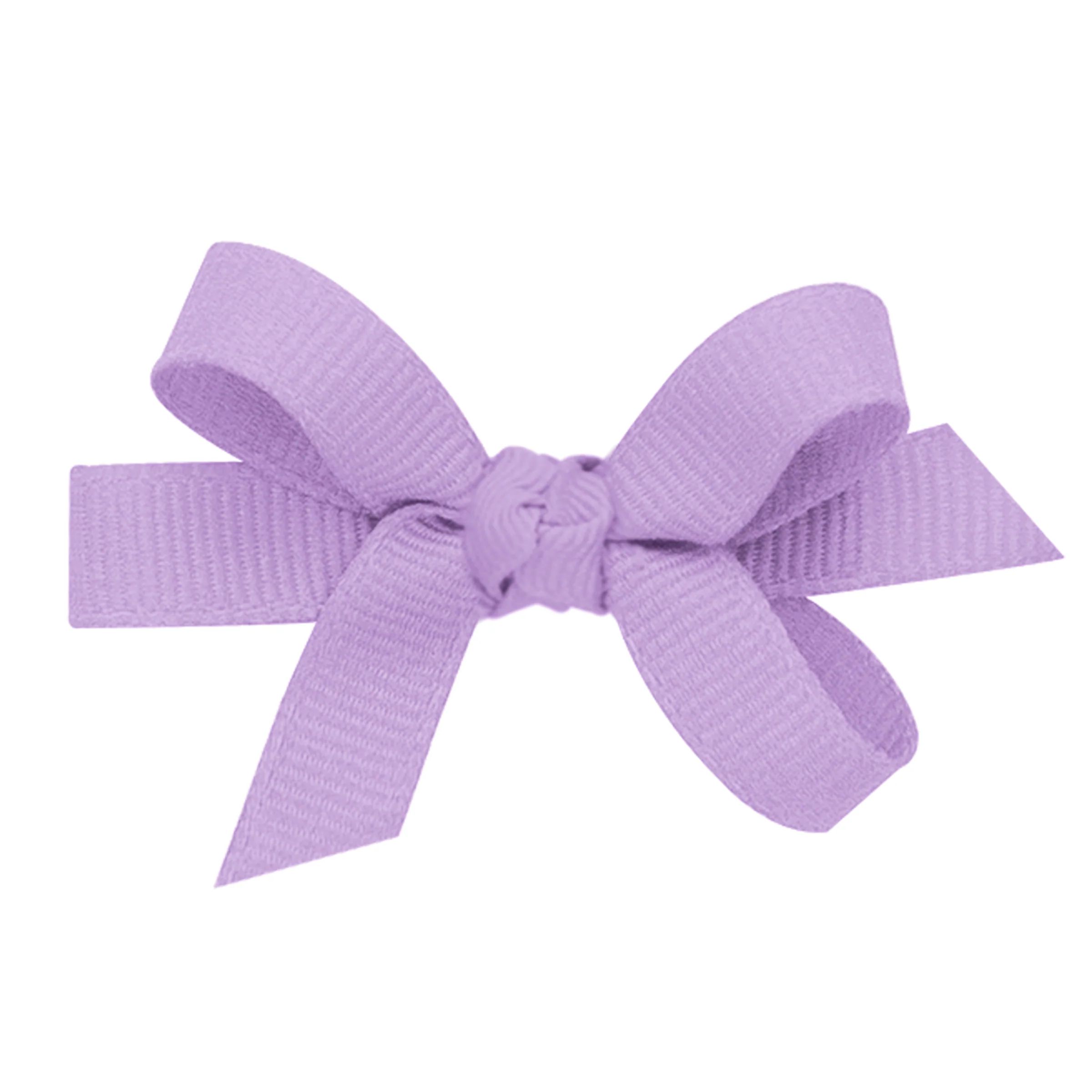 Sweet Baby Grosgrain Bow with Center Knot - Light Orchid | JoJo Mommy