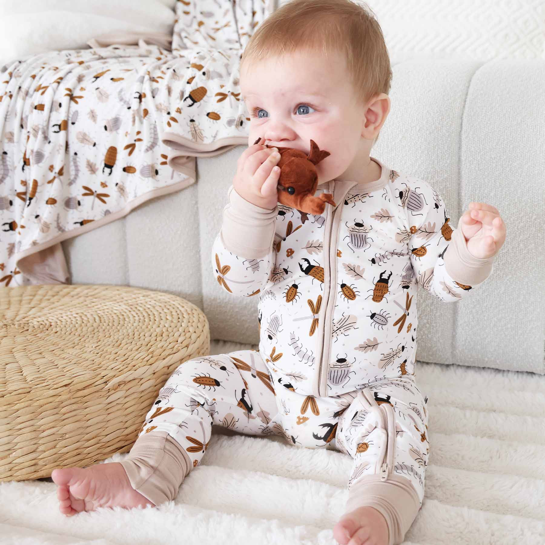 Snuggle Bug Convertible Zip Romper | Caden Lane