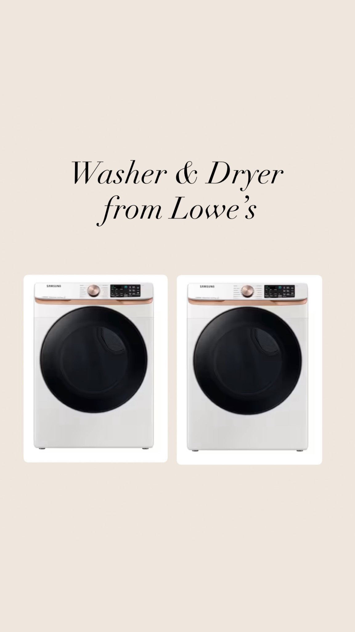 Washer & dryelain

#LTKHome