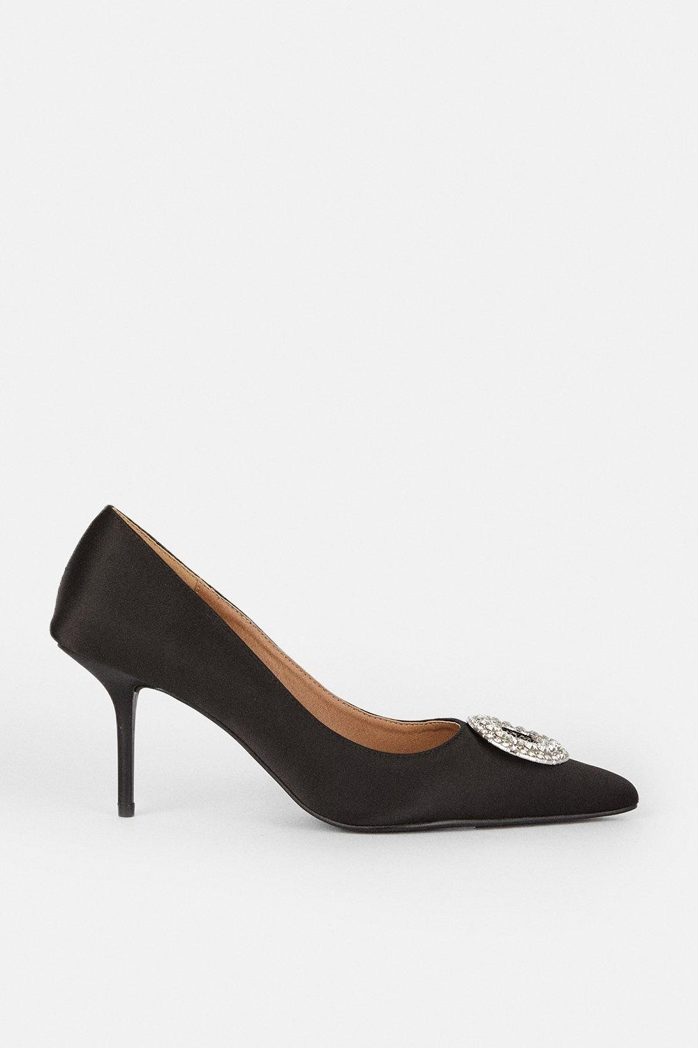 Diamante Broach Detail Court Shoe | Coast UK & IE