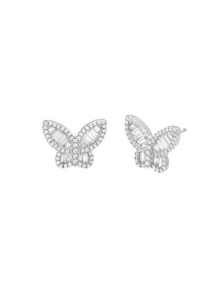 Pave x Baguette Butterfly Stud Earring | Gap (US)