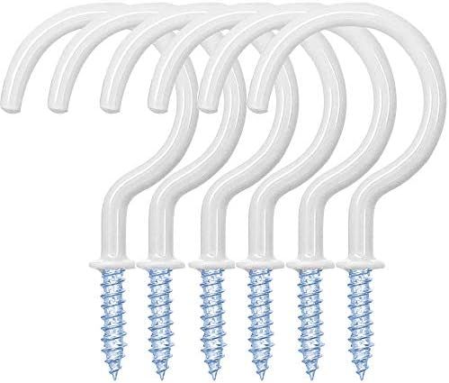 WaterLuu 20 Pack 2.9 Inches Ceiling Hooks,Vinyl Coated Screw-in Wall Hooks, Plant Hooks, Kitchen ... | Amazon (US)