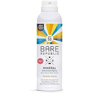 Bare Republic Mineral Sunscreen & Sunblock Spray with Zinc Oxide, Broad Spectrum SPF 30, Reef Friend | Amazon (US)