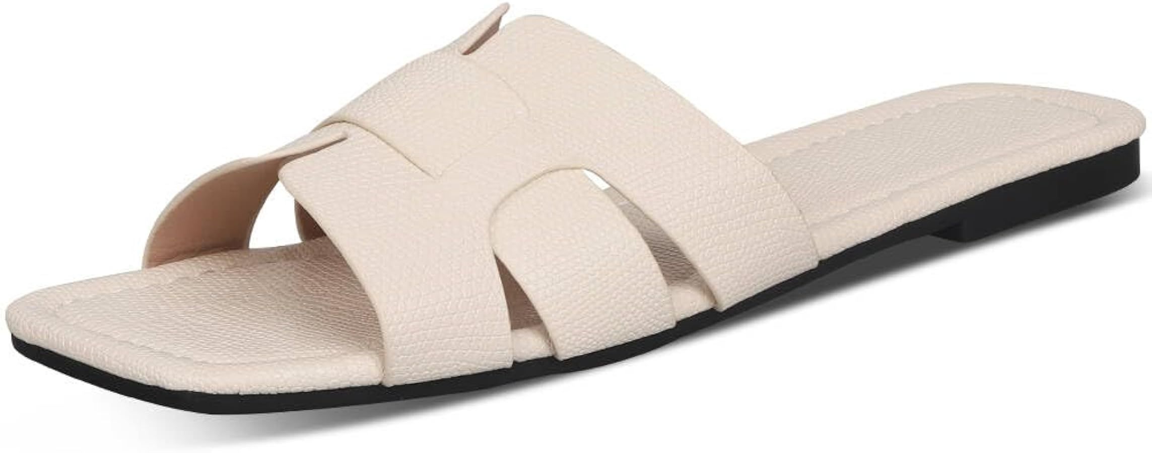 Womens Sandals Slides for Women Flat Sandals for Women Casual Summer Sandals Open Toe Slide Sanda... | Amazon (US)