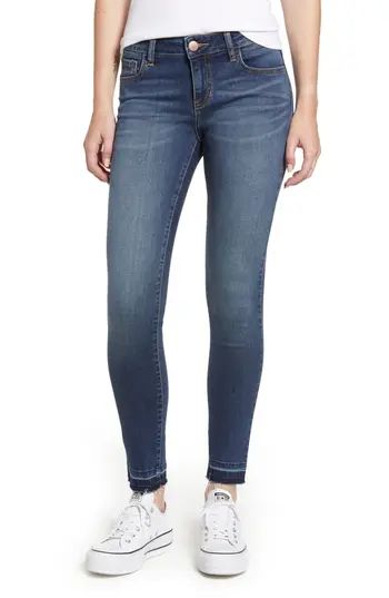 Women's Prosperity Denim Released Hem Skinny Jeans, Size 24 - Blue | Nordstrom