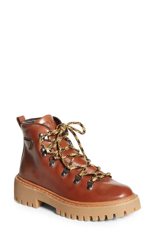 Prada St. Moritz Hiking Boot in Cognac at Nordstrom, Size 10.5Us | Nordstrom