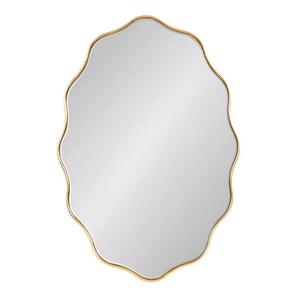 Scalloped Oval Bathroom Mirror