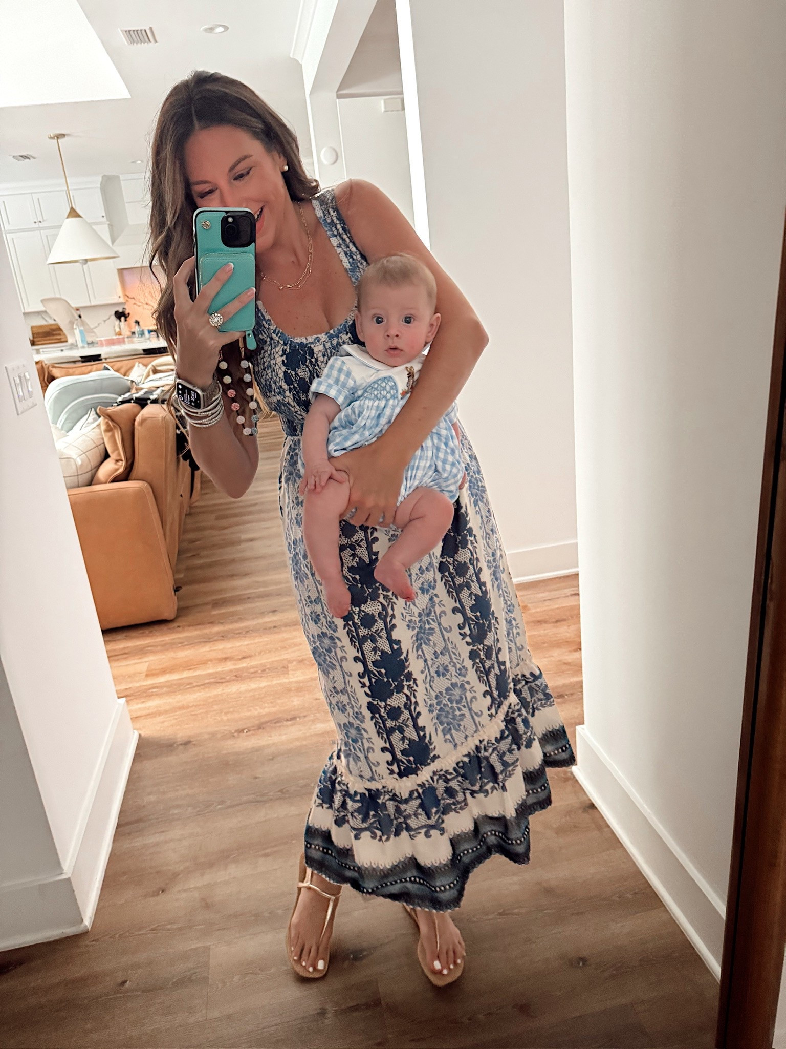 In a small in Tuckernuck dress, baby boy smocked outfit!

#LTKBaby #LTKFamily #LTKSeasonal