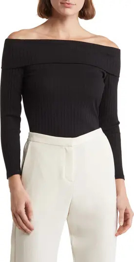 Off the Shoulder Three Quarter Sleeve Top | Nordstrom Rack