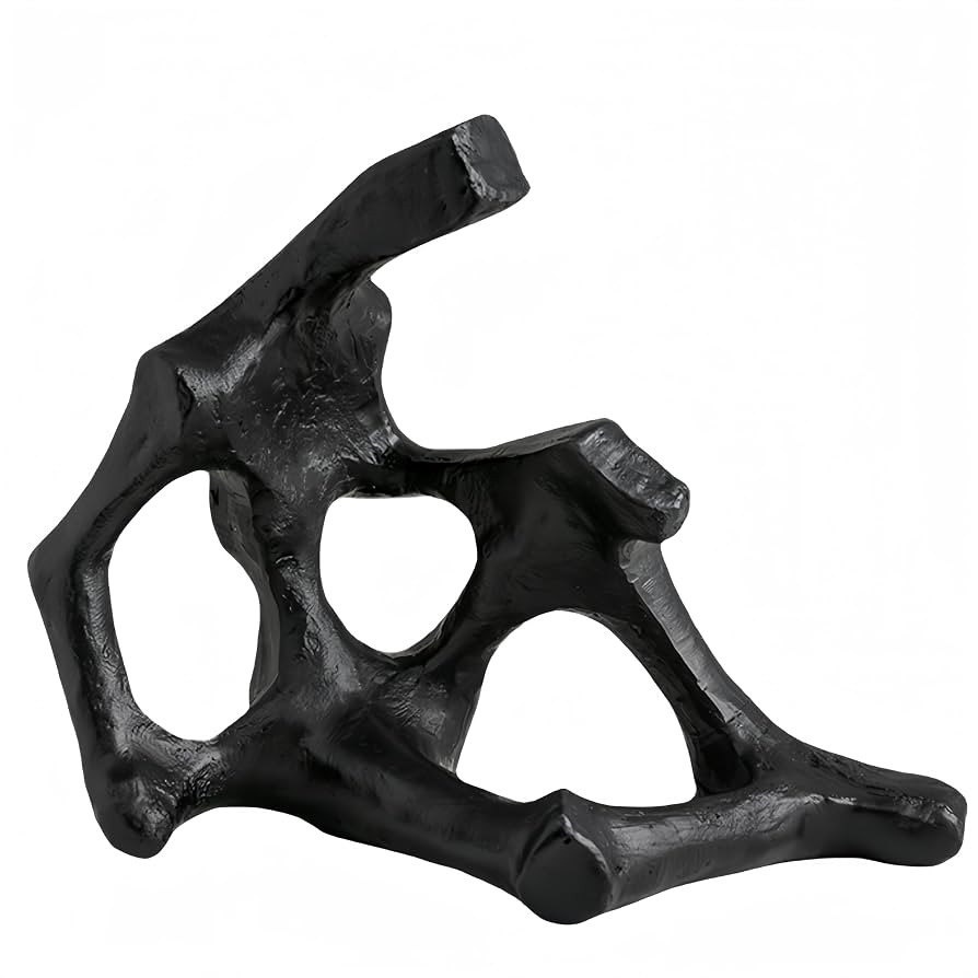 WAZAIGUR Simple Modern Black Abstract Sculptures Statues Table Shelf Decor for Home, Desk, Living... | Amazon (US)