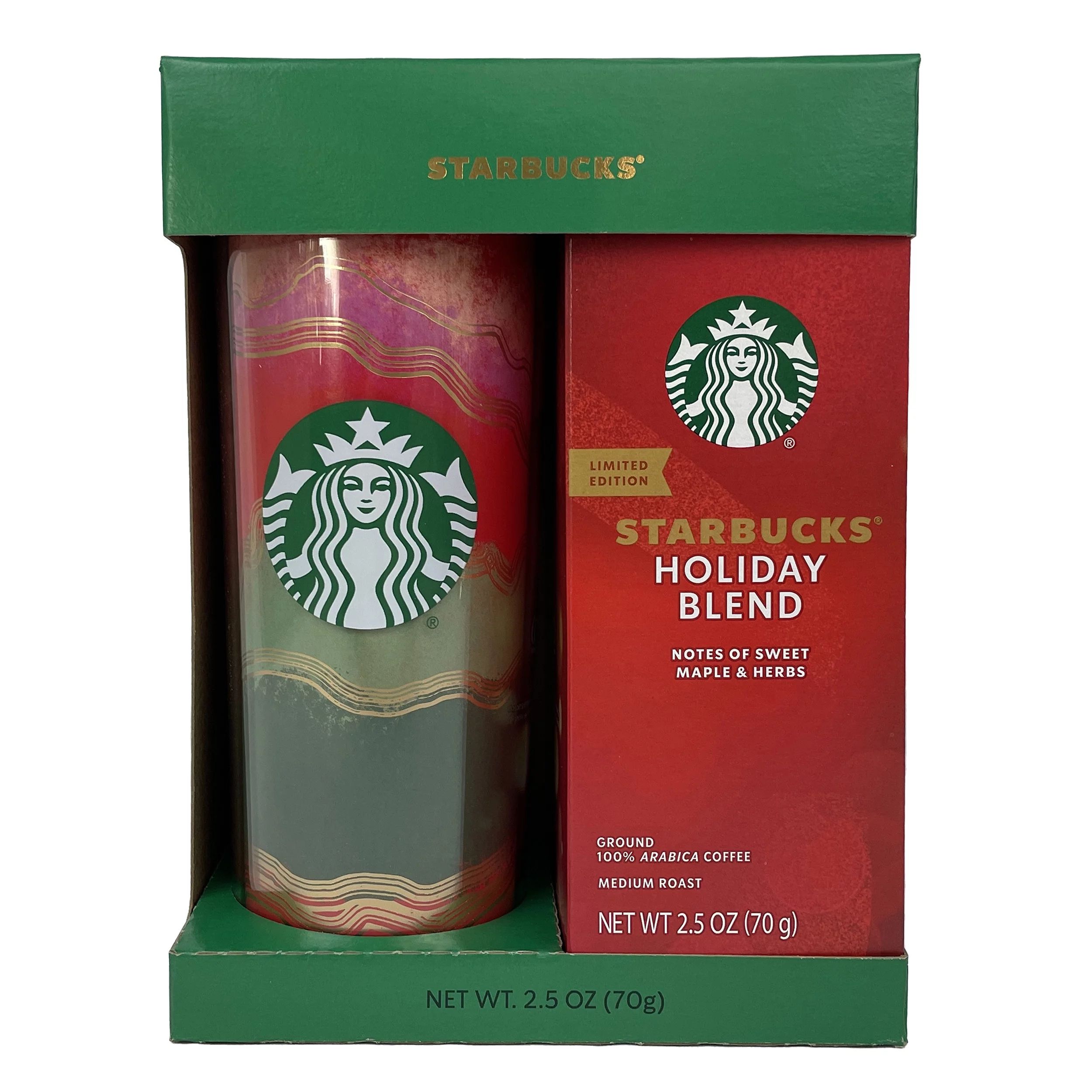 Starbucks Holiday Gift Pack - Savor the moment with Stainless Steel Tumbler and Starbucks Holiday... | Walmart (US)