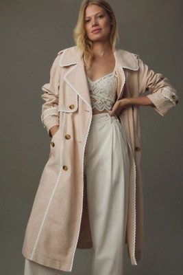 Avec Les Filles Ric Rac Trench Coat | Anthropologie (US)