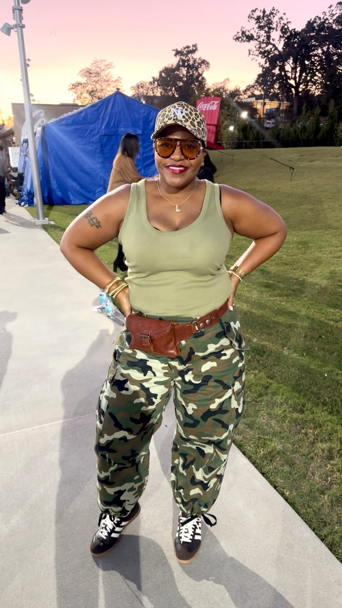 I think I am now a little obsessed with the camo and leopard combo! 👏🏽 #camoxleopard #fashionover40 #concertoutfit 

#LTKMidsize #LTKStyleTip #LTKOver40
