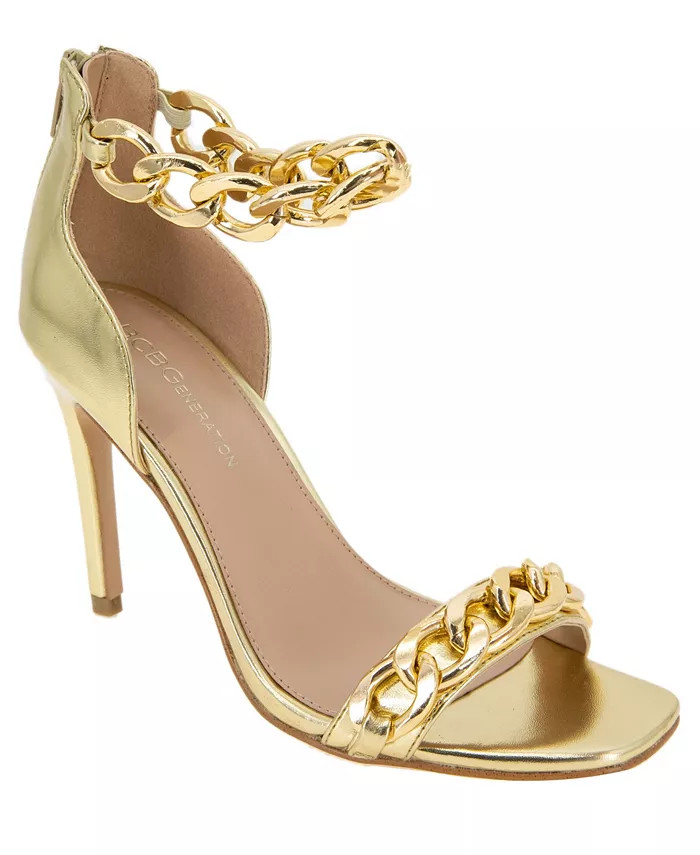BCBGeneration Women's Isinna Chain Detail Dress Sandals - Macy's | Macy's