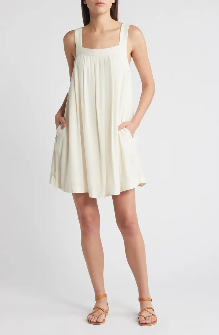 Treasure & Bond Pleated Sleeveless Shift Minidress | Nordstrom | Nordstrom