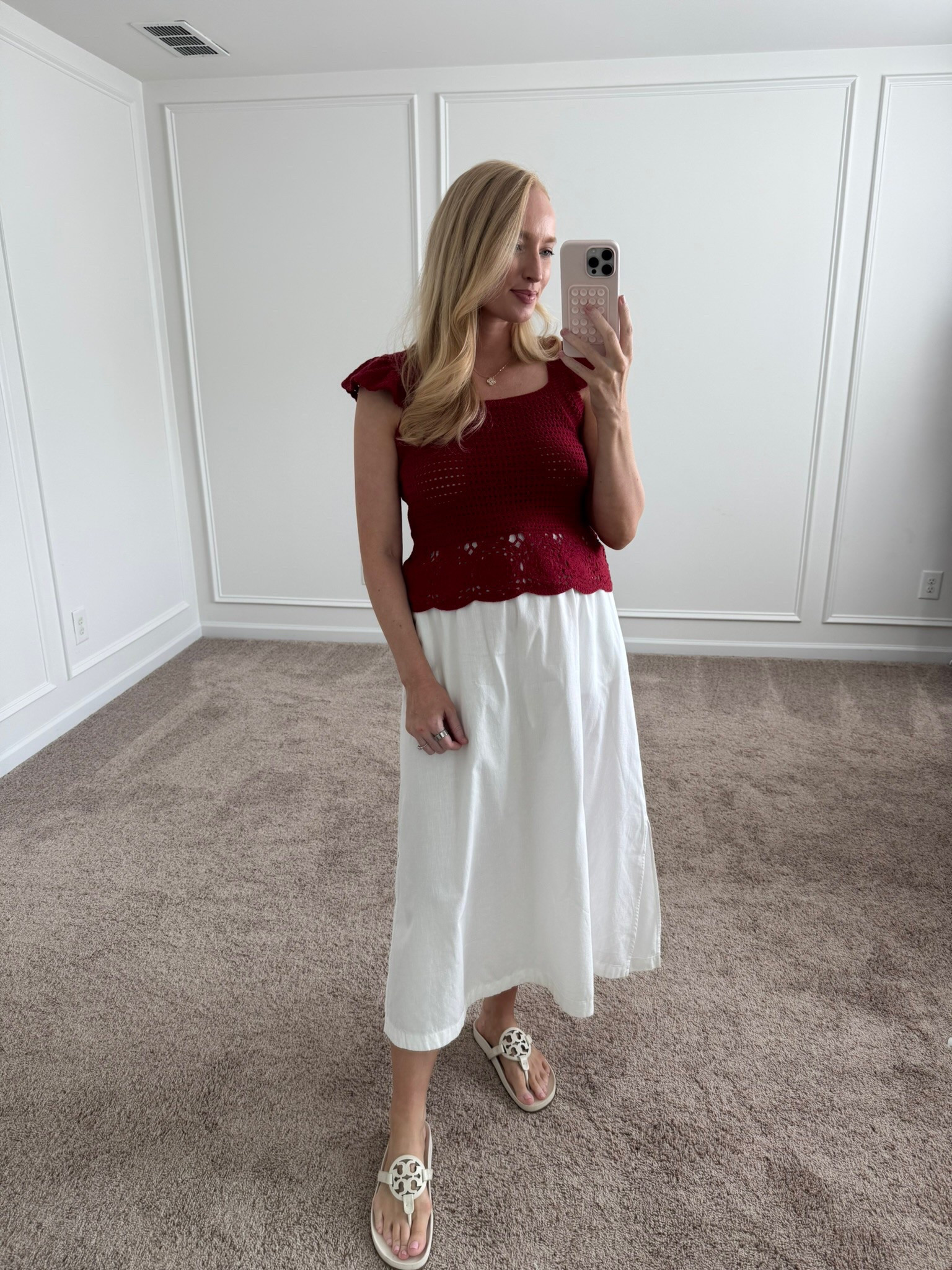 Sweet daytime summer look! The skirt is bump friendly. Wearing size small in the skirt and medium in the top. Summer outfits // brunch outfits // shopping outfits // bump friendly outfits // Target finds 

#LTKBump #LTKFindsUnder50 #LTKSummerEdit