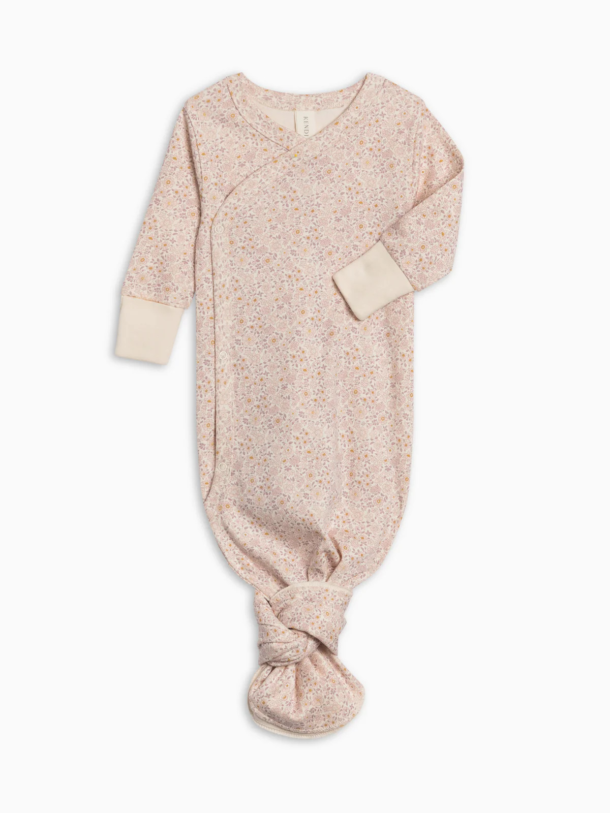 Indy Kimono Gown - Caterpillar / Mint | Colored Organics